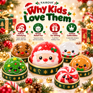 Christmas Squishies™ – 6 Festive Collectible Squishy Toys