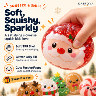 Christmas Squishies™ – 6 Festive Collectible Squishy Toys