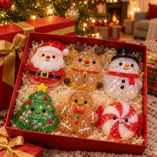 Christmas Squishies™ – 6 Festive Collectible Squishy Toys