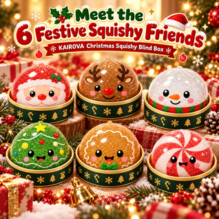 Christmas Squishies™ – 6 Festive Collectible Squishy Toys